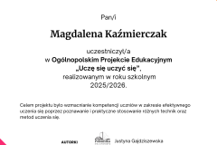 (Projekt zbiorczy 1) 3500 zaświadczenie OSOBA – kopia - Magdalena Kaźmierczak