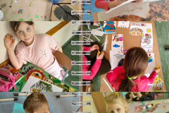 Black and White Simple Minimal Scrapbook  Photo Collage Instagram Post - 1